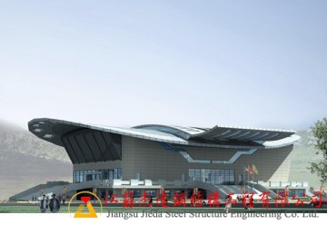 新疆地區體育館拱形屋頂網架建設工程