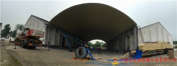 揚州市新集糧庫卸糧罩棚安裝工程